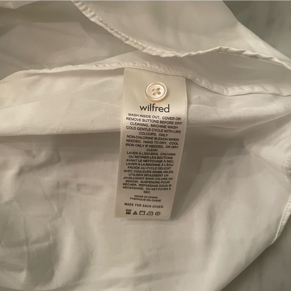 ARITZIA Wilfred Fantasy Blouse - White - Small - Picture 7 of 7